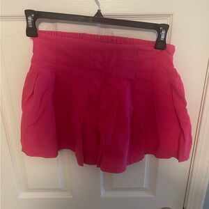 Love Riche Vibrant Pink Skorts